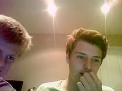 Three gay immatures jerk off on webcam