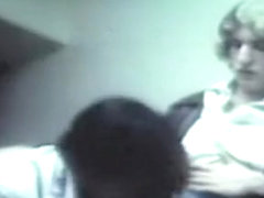 Exotic male in horny blowjob, vintage homosexual sex clip
