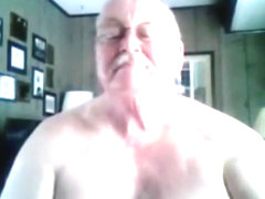 Grandpa show on webcam 1