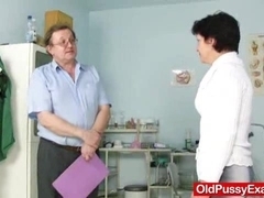 housewife Eva visits gyno doc fuck hole inspection