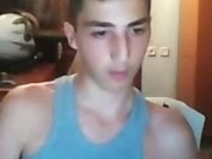 Greek Cute Boy With Big Cock Masturbation On Webcam