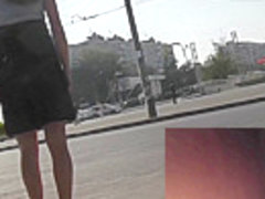Real upskirt video captured in the public place