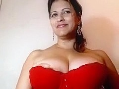 Breasty bumpers Sumitra aunty in her 2nd mms movie