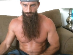 long bearded muscle guy solo #3