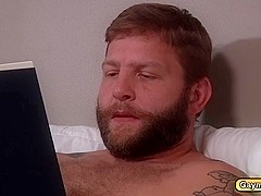 The Bear fucks the youngster in the ass with his big cock with a side dish blowjob