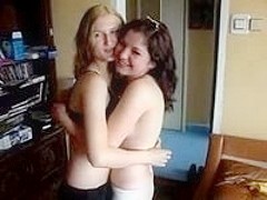 Lesbian sexy babes have fun