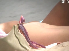 A fascinating nude beach voyeur video