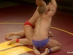 NakedKombat Marcus Titan Ruhl vs Jeremy Stonewall Stevens Muscled Oil Match