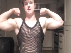 Nathan flexing nude