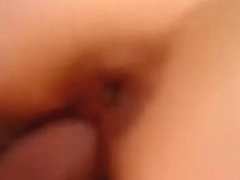 Short ejaculation clip with spunk fountain on arse