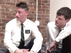 MormonBoyz - Two jealous missionaries fuck each other for their boyfriend