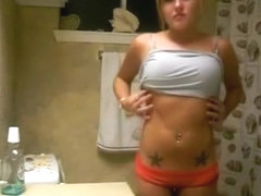 Tattooed girl girl is so proud of her body