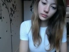 Super sexy legal age teenager girl striptease on webcam