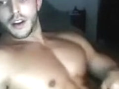 Beautiful Handsome Str8 Boy Licks His Cock,Cums On Cam