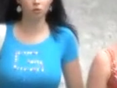 Hidden cam films unsuspecting chicks with big tits