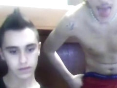 Hot lads horny on cam