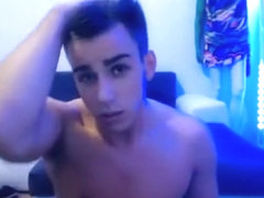 Hot horny dude on webcam